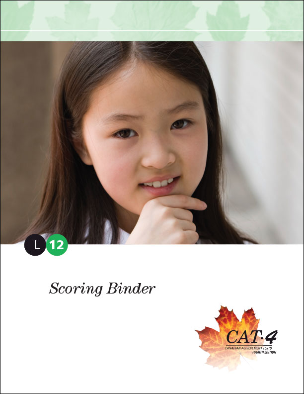 CAT4 Lv12 Scoring Binder