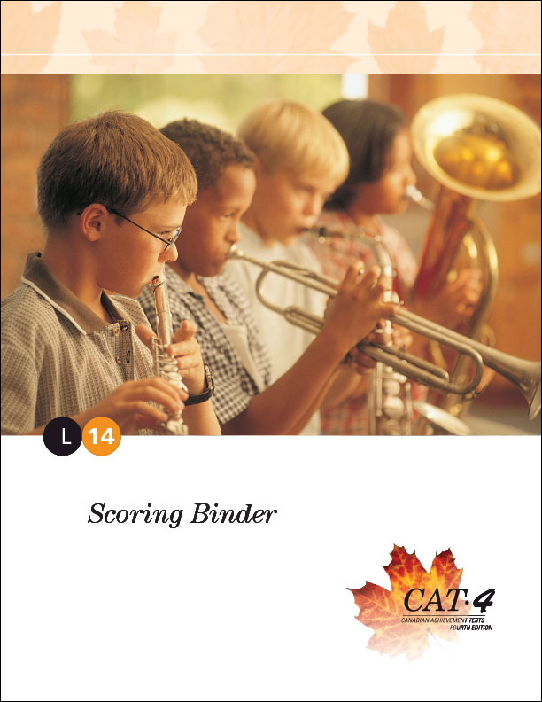 CAT4 Lv14 Scoring Binder