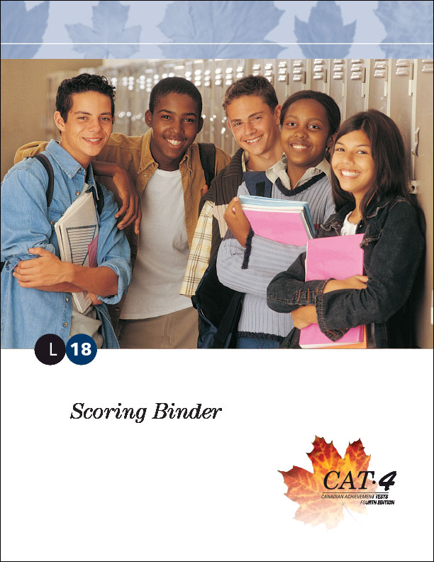 CAT4 Lv18 Scoring Binder