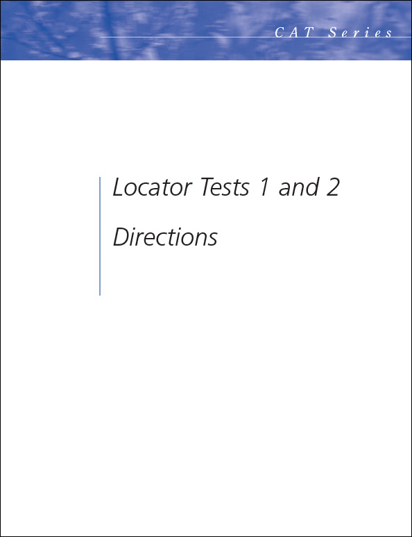 CAT3 Locator test Directions